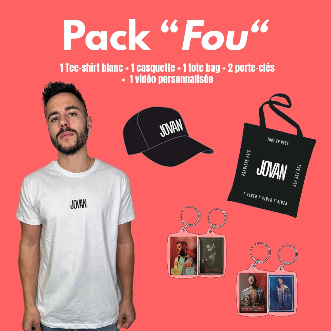 Pack Fou T-shirt blanc Jovan