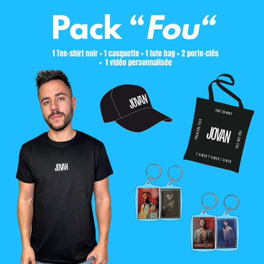 Pack Fou T-shirt noir Jovan